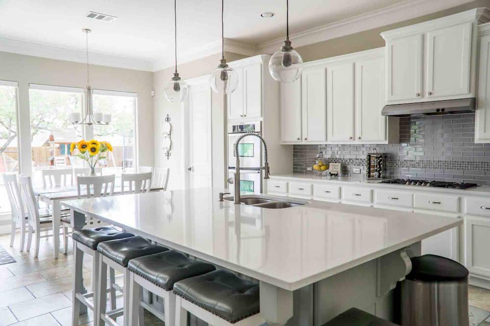 sparkling clean kitchen